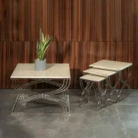 جلومبلی و عسلی فلزی طرح سنگ مدرن ملایر