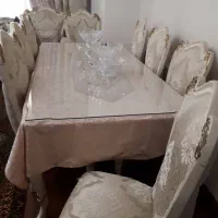 مبلمان ۹نفره و نهارخوری وپرده ست|مبلمان خانگی و میز عسلی|تهران, دریاچه شهدای خلیج فارس|دیوار