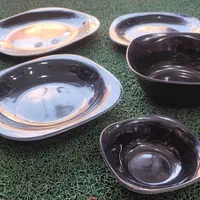 سرویس ملامین رنگ مشکی *4گوش*قیمت قبل ارسال رایگان|ظروف سرو و پذیرایی|مشهد, کارمندان دوم|دیوار