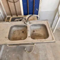 سینک ظرفشویی دوقلو|مصالح و تجهیزات ساختمان|آبپخش, |دیوار