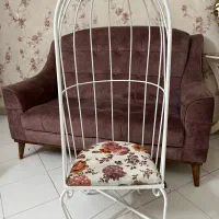 صندلی آهنی طرح قفس