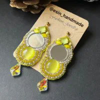 گوشواره جواهردوزی دستساز|بدلیجات|تهران, المهدی|دیوار