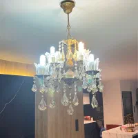 جفت لوستر ده شاخه و هشت شاخه برنزی