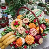 آموزش واجرابادکنک آرایی میوه آرایی خنچه پول حنا