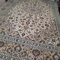 فرش دستباف ۹ متری کاشان ترنج خورشیدی|فرش|کرج, برغان|دیوار