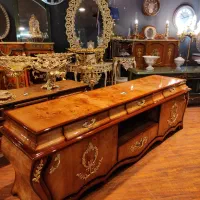 میز تلویزیون روکش ترک برنز کوب سارینا بغل خمره|میز تلویزیون|مشهد, کوی المهدی|دیوار