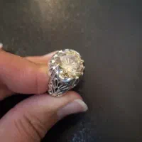 انگشتر موزانایت زرد