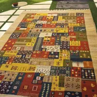 فرش 6 متری بسیار تمیز|فرش|چمستان, |دیوار