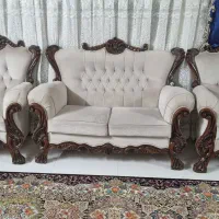 مبلمان ۹ نفره تمیز جنس چوب