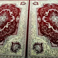 فرش ماشینی جفت۱۲متری تمام پشم عین فرش دستبافت حدنو
