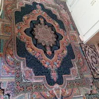 فرش شش متری طرح باغ معلق سورمه ای کاشان|فرش|مشهد, امامیه (شهرک غرب)|دیوار