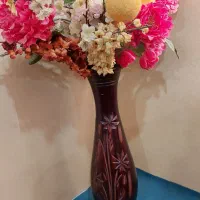 باسلام تابلوها ،گلدان پر از گل مصنوعی