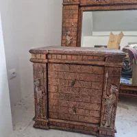 سرویس خواب دو نفره تخت جمشید (چوبی )|تخت و سرویس خواب|تبریز, |دیوار