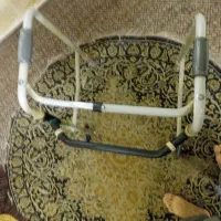 واکر دوچرخه دار تاشو آلومینیومی درحد نو