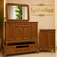 میز کنسول و میز تلویزیون طرح چوب