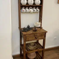 کافی بار چوبی و مینیمال