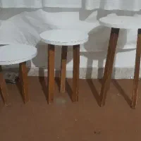 پایه گل چوبی سه تایی