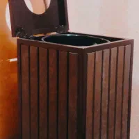 سطل زباله درب دار سنگین