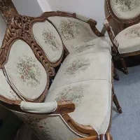 مبل 9 نفره چوب گردو مدل فرحی