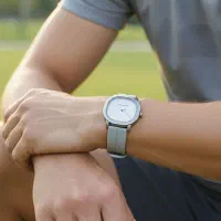 ساعت مچی رومانسون  بند رابر چهار گوش