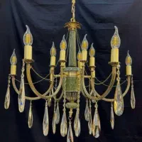 لوستر کلاسیک مدرن سنگ برنز|لوستر و چراغ آویز|تبریز, |دیوار