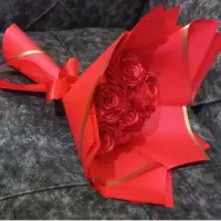 دسته گل روبانی