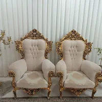 مبل سلطنتی ۹نفره|مبلمان خانگی و میز عسلی|گلبهار, شهر جدید گلبهار|دیوار