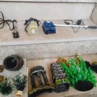 اکواریوم  در ابعاد  ۹۰ *  ۵۰. *  ۲۳. با وسایل