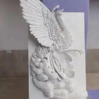 تابلو طاووس نقش برجسته  کاملا دست ساز