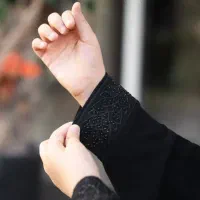چادر دانشجویی مچ نگینی بچگانه