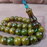 تسبیح کهربا سبزلوکس