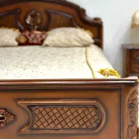 تخت دونفره چوبی سرویسخواب کلاسیک|تخت و سرویس خواب|تهران, اختیاریه|دیوار