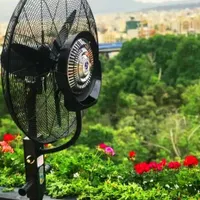 دستگاه پنکه مه پاش مهپاش|پنکه و تصفیه‌کنندهٔ هوا|یزد, |دیوار