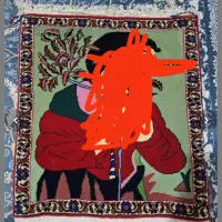 تابلو فرش دست بافت افشار