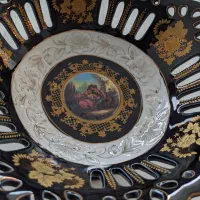 میوه خوری پایه دار سرمه ای|ظروف سرو و پذیرایی|رشت, گلباغ نماز|دیوار