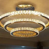 لوستر کهکشانی سه حلقه با ریموت و سه نوع نور