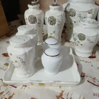 جا ادویه ای کامل با نمکدان و جا آبلیمویی|ظروف سرو و پذیرایی|شاهینشهر, عطار|دیوار