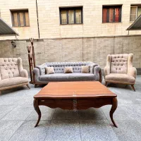 مبلمان ۸ نفره راحتی وارداتی چستر تشک دوبل