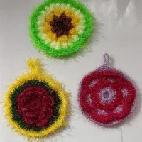 انواع اسکاجهای دستبافت آشپزخانه|لوازم نظافت|قوچان, |دیوار