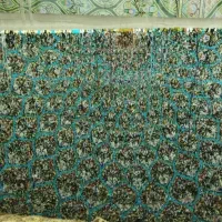 فرش دستباف ابریشمی قالیچا نیمه کاره