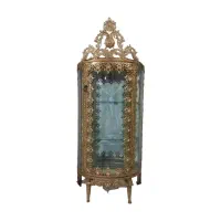 مینی بوفه برنجی مدل گل آفتاب گردان