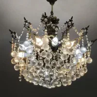 لوستر  6شعله و پنج شعله طرح فرشته