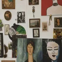 تعدادی قاب نقاشی رنگ روغن