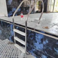 پله استخری و حفاظ  استیل