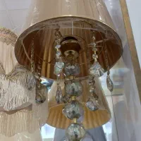 آباژور کرمی کاملا نو با کارتن|چراغ خواب و آباژور|قم, شهرک امام حسین|دیوار