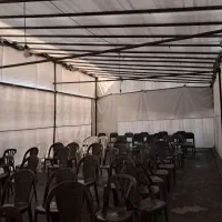اجاره چادر برزنتی نصب،چادرکانتینری، پرده کروماکی