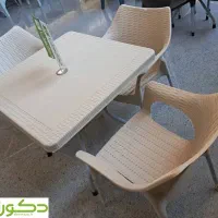 میز و صندلی پلیمری حصیر باف|کافیشاپ و رستوران|مشهد, ویلاشهر|دیوار