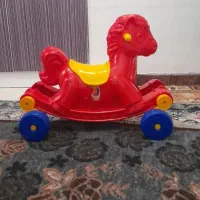 اسب دو کاره الاکلنگی و حرکتی|اسباب‌‌بازی|بومهن, |دیوار