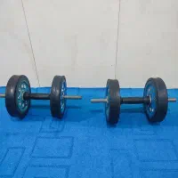 دمبل 10کیلویی جفتش باهم 20کیلو