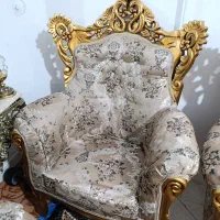 مبلمان سلطنتی ۷ نفره|مبلمان خانگی و میز عسلی|محمدیه-قزوین, |دیوار